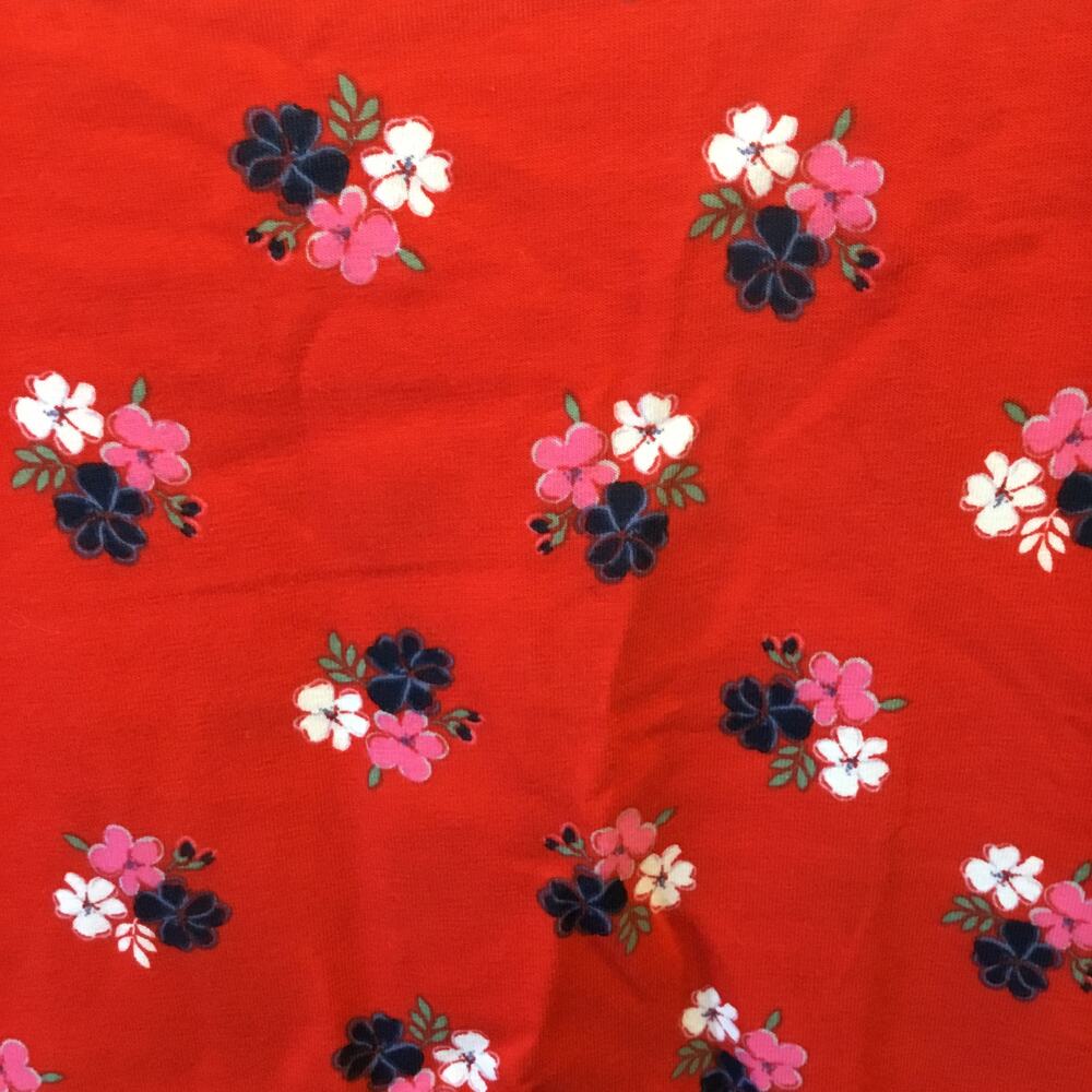 LOFT Red Bouquet Pattern Scoop Neck Cami - Picture 4 of 10